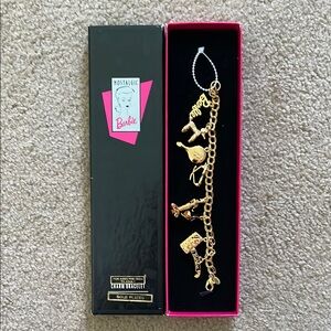 Nostalgic Barbie Gold Plated Charm Bracelet
